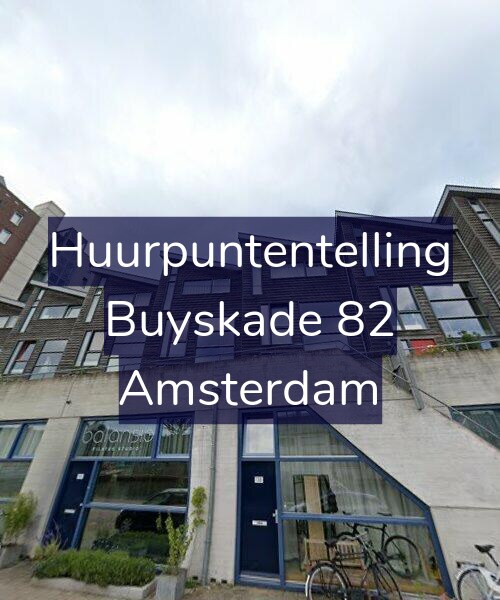 Foto gevel Huurpuntentelling voor Buyskade 82, Amsterdam