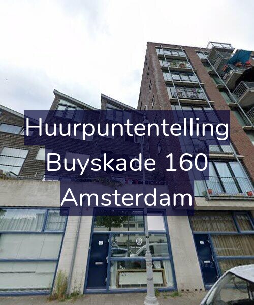 Foto gevel Huurpuntentelling voor Buyskade 160, Amsterdam