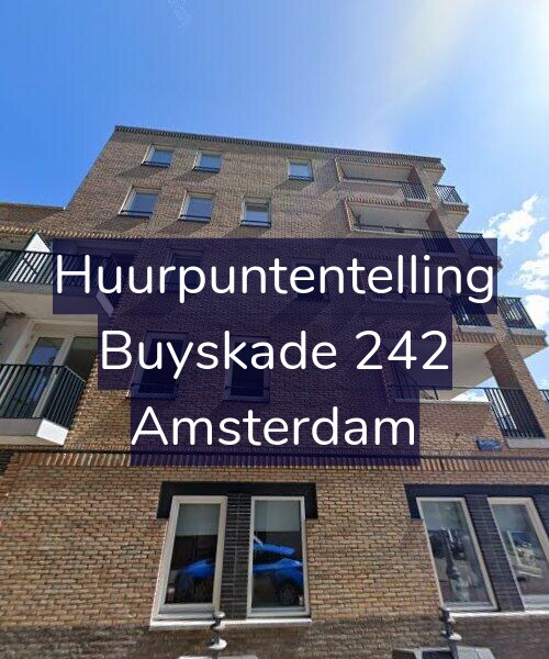 Foto gevel Huurpuntentelling voor Buyskade 242, Amsterdam