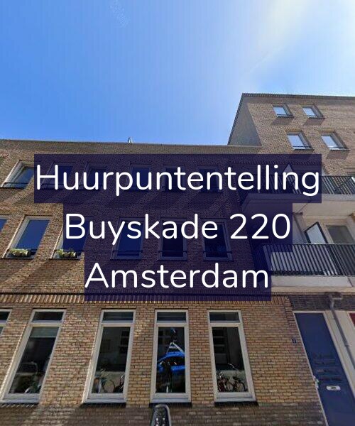 Foto gevel Huurpuntentelling voor Buyskade 220, Amsterdam