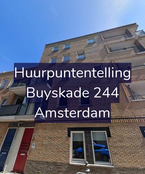 Foto gevel Huurpuntentelling voor Buyskade 244, Amsterdam