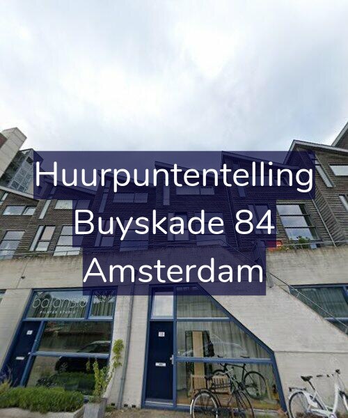 Foto gevel Huurpuntentelling voor Buyskade 84, Amsterdam