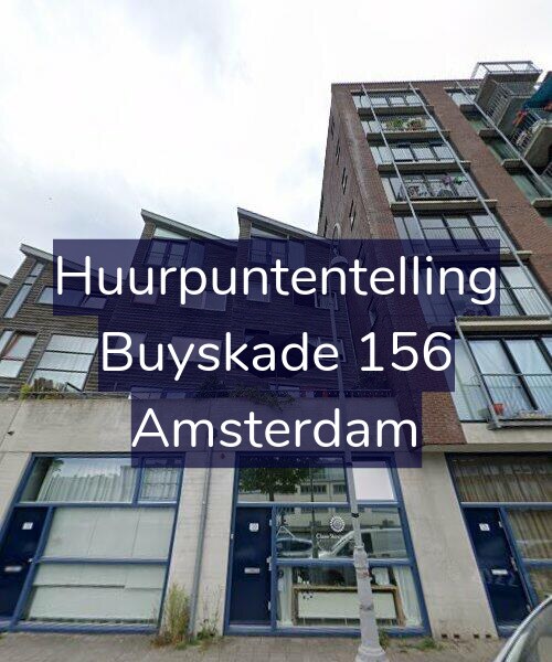 Foto gevel Huurpuntentelling voor Buyskade 156, Amsterdam