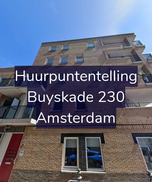 Foto gevel Huurpuntentelling voor Buyskade 230, Amsterdam