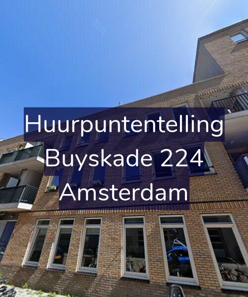Foto gevel Huurpuntentelling voor Buyskade 224, Amsterdam