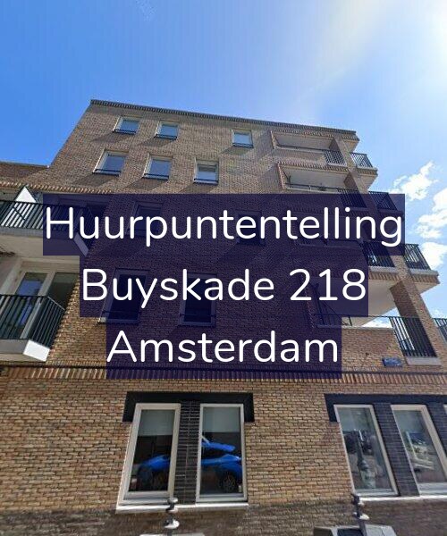 Foto gevel Huurpuntentelling voor Buyskade 218, Amsterdam