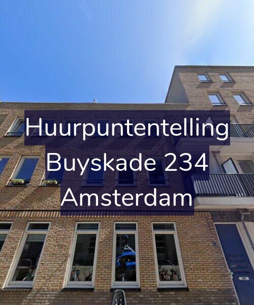 Foto gevel Huurpuntentelling voor Buyskade 234, Amsterdam