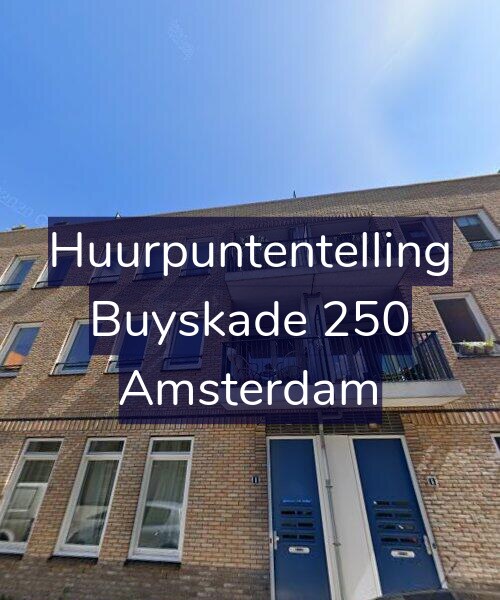 Foto gevel Huurpuntentelling voor Buyskade 250, Amsterdam