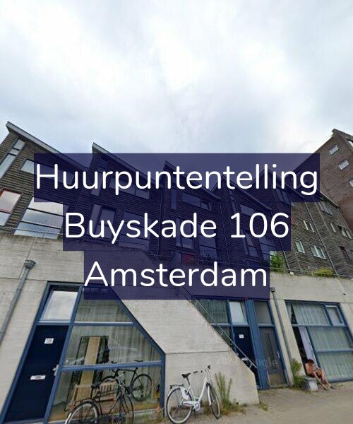 Foto gevel Huurpuntentelling voor Buyskade 106, Amsterdam
