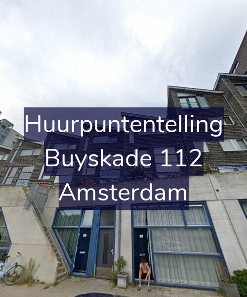 Foto gevel Huurpuntentelling voor Buyskade 112, Amsterdam