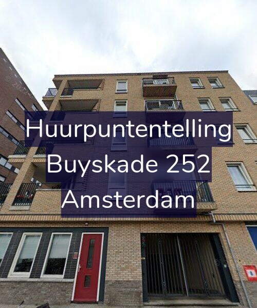 Foto gevel Huurpuntentelling voor Buyskade 252, Amsterdam