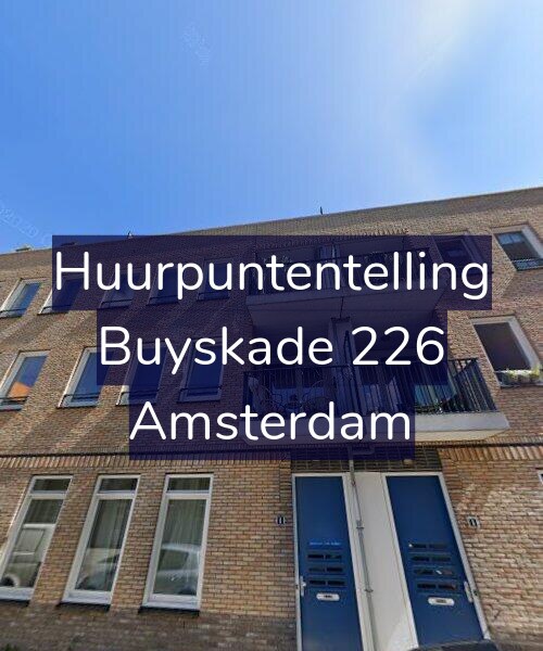 Foto gevel Huurpuntentelling voor Buyskade 226, Amsterdam