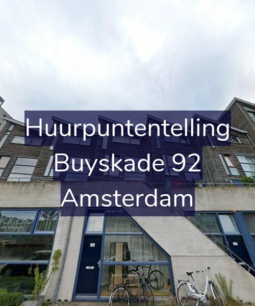 Foto gevel Huurpuntentelling voor Buyskade 92, Amsterdam