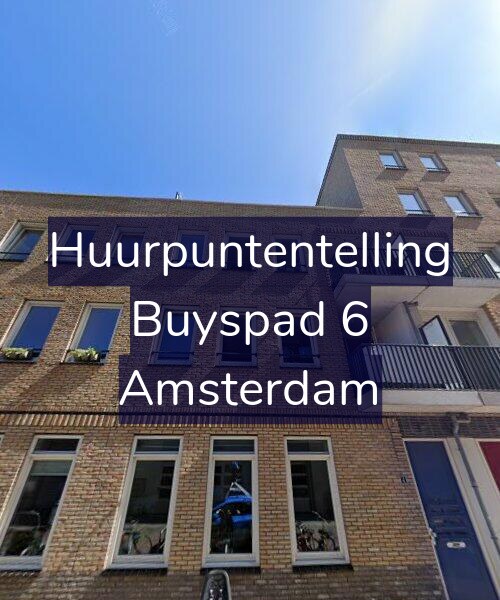 Foto gevel Huurpuntentelling voor Buyspad 6, Amsterdam