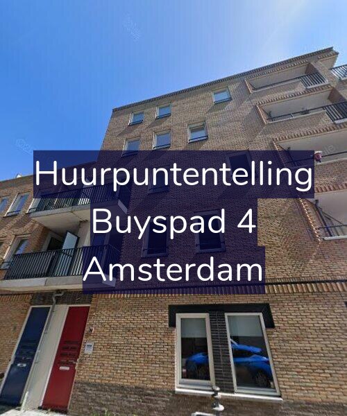 Foto gevel Huurpuntentelling voor Buyspad 4, Amsterdam