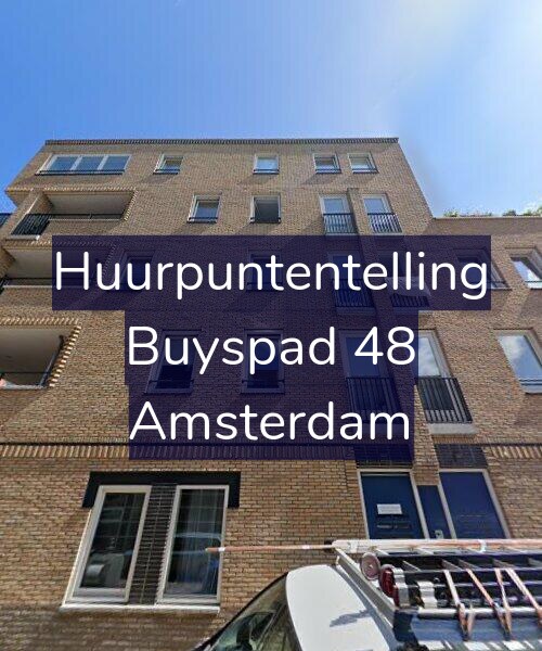 Foto gevel Huurpuntentelling voor Buyspad 48, Amsterdam