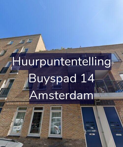 Foto gevel Huurpuntentelling voor Buyspad 14, Amsterdam