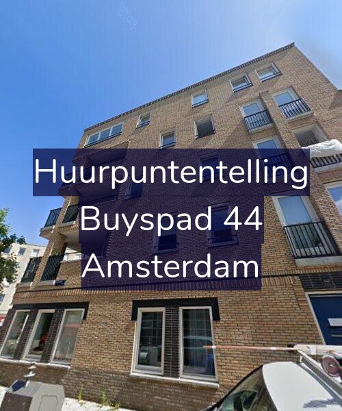 Foto gevel Huurpuntentelling voor Buyspad 44, Amsterdam