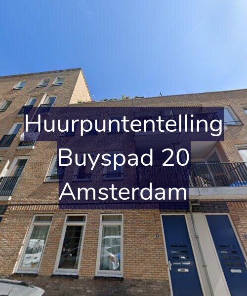 Foto gevel Huurpuntentelling voor Buyspad 20, Amsterdam