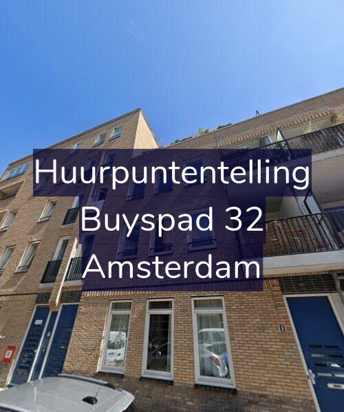 Foto gevel Huurpuntentelling voor Buyspad 32, Amsterdam
