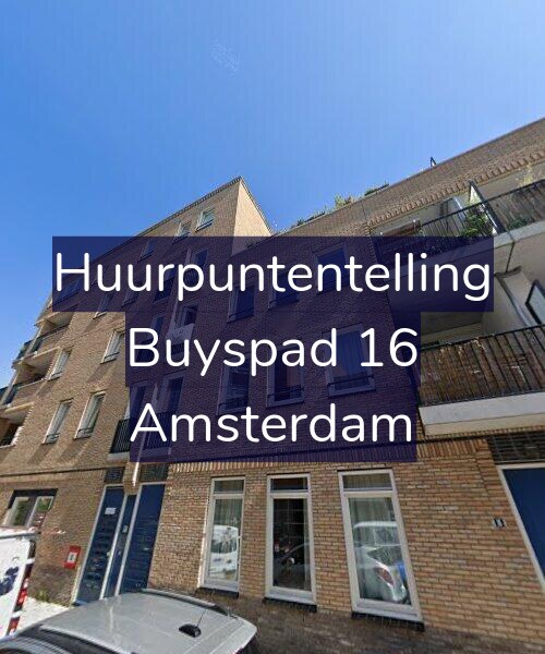 Foto gevel Huurpuntentelling voor Buyspad 16, Amsterdam