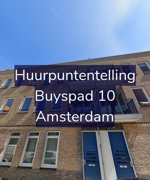 Foto gevel Huurpuntentelling voor Buyspad 10, Amsterdam