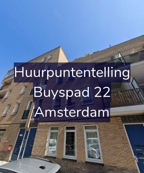 Foto gevel Huurpuntentelling voor Buyspad 22, Amsterdam