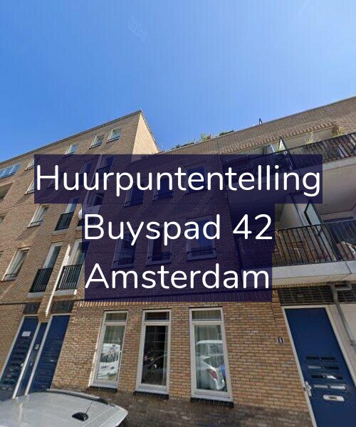 Foto gevel Huurpuntentelling voor Buyspad 42, Amsterdam