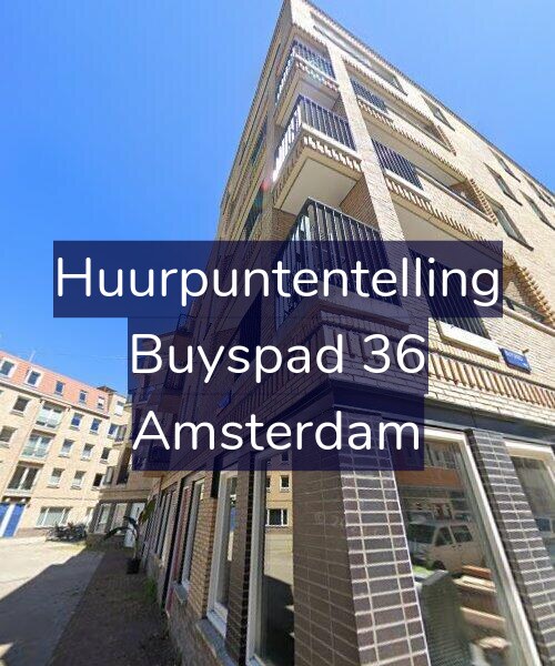 Foto gevel Huurpuntentelling voor Buyspad 36, Amsterdam
