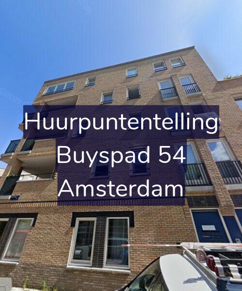 Foto gevel Huurpuntentelling voor Buyspad 54, Amsterdam
