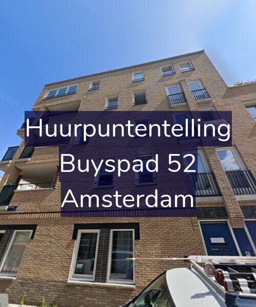 Foto gevel Huurpuntentelling voor Buyspad 52, Amsterdam