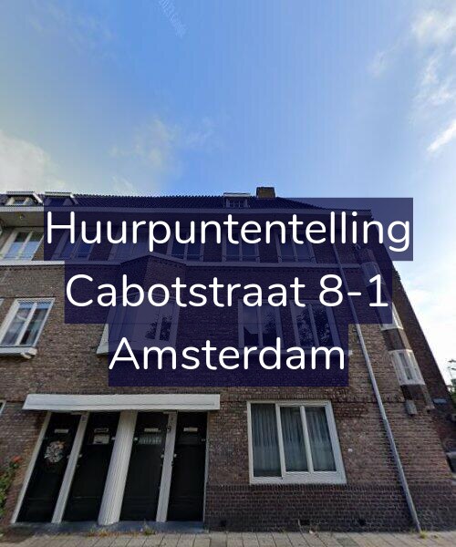 Foto gevel Huurpuntentelling voor Cabotstraat 8-1, Amsterdam