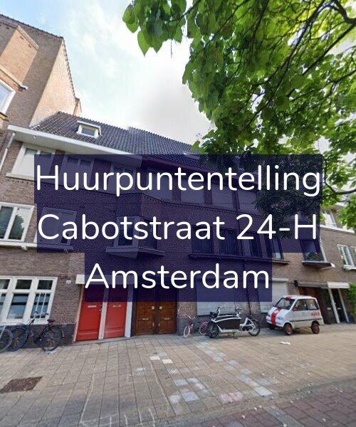 Foto gevel Huurpuntentelling voor Cabotstraat 24-H, Amsterdam