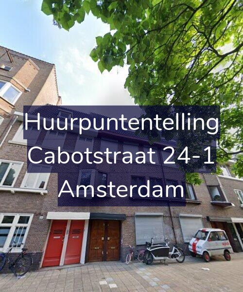 Foto gevel Huurpuntentelling voor Cabotstraat 24-1, Amsterdam