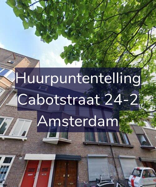 Foto gevel Huurpuntentelling voor Cabotstraat 24-2, Amsterdam