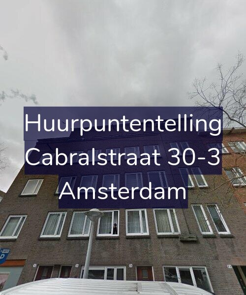 Foto gevel Huurpuntentelling voor Cabralstraat 30-3, Amsterdam