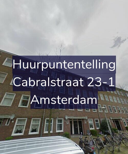 Foto gevel Huurpuntentelling voor Cabralstraat 23-1, Amsterdam