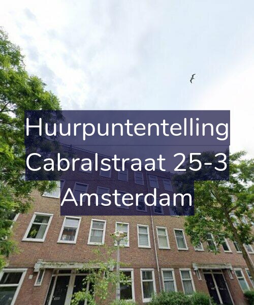 Foto gevel Huurpuntentelling voor Cabralstraat 25-3, Amsterdam