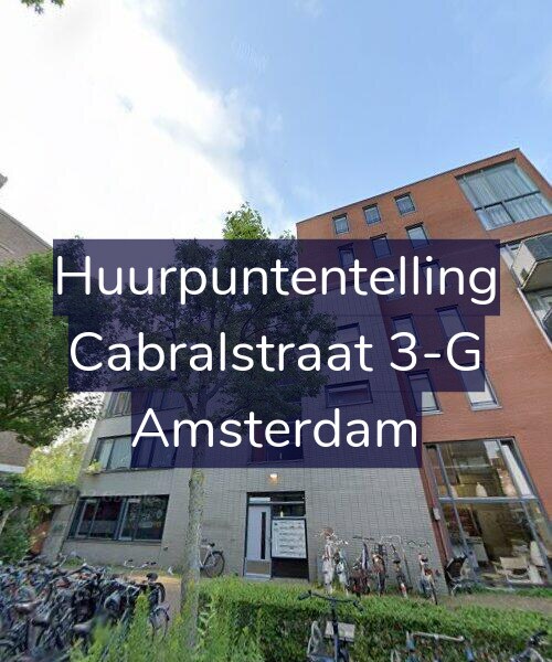 Foto gevel Huurpuntentelling voor Cabralstraat 3-G, Amsterdam