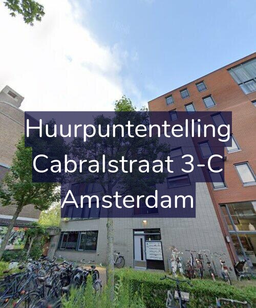 Foto gevel Huurpuntentelling voor Cabralstraat 3-C, Amsterdam