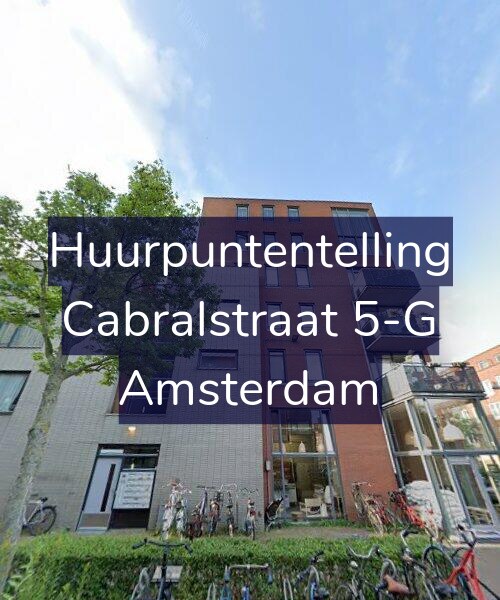 Foto gevel Huurpuntentelling voor Cabralstraat 5-G, Amsterdam