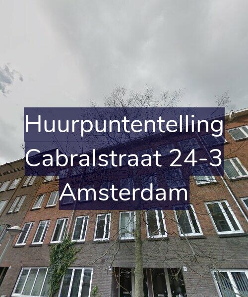 Foto gevel Huurpuntentelling voor Cabralstraat 24-3, Amsterdam