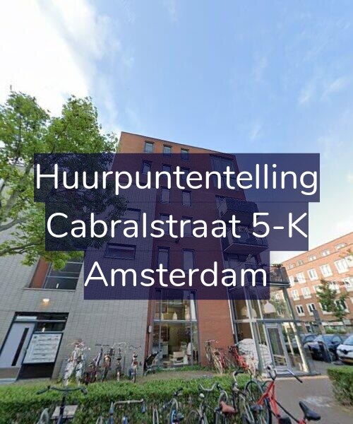 Foto gevel Huurpuntentelling voor Cabralstraat 5-K, Amsterdam
