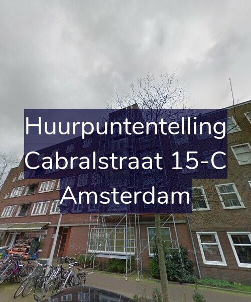 Foto gevel Huurpuntentelling voor Cabralstraat 15-C, Amsterdam