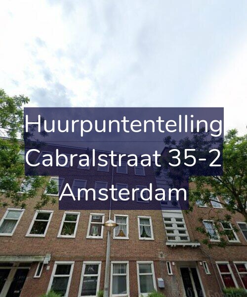 Foto gevel Huurpuntentelling voor Cabralstraat 35-2, Amsterdam