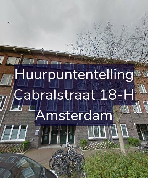 Foto gevel Huurpuntentelling voor Cabralstraat 18-H, Amsterdam