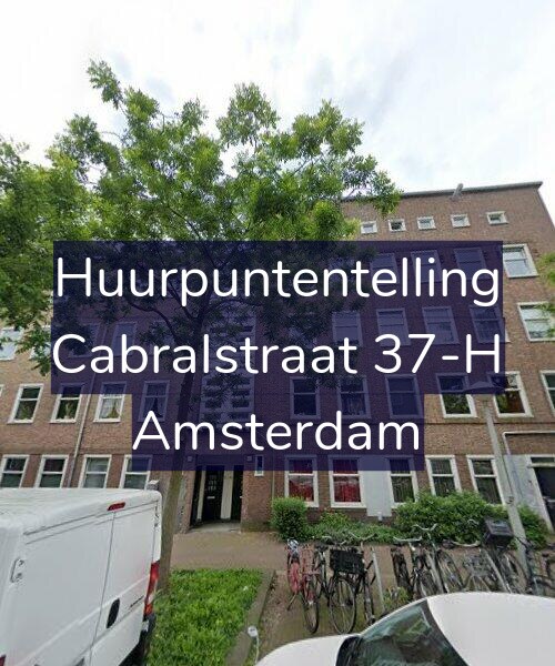 Foto gevel Huurpuntentelling voor Cabralstraat 37-H, Amsterdam