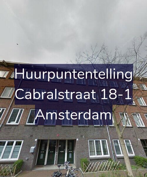 Foto gevel Huurpuntentelling voor Cabralstraat 18-1, Amsterdam