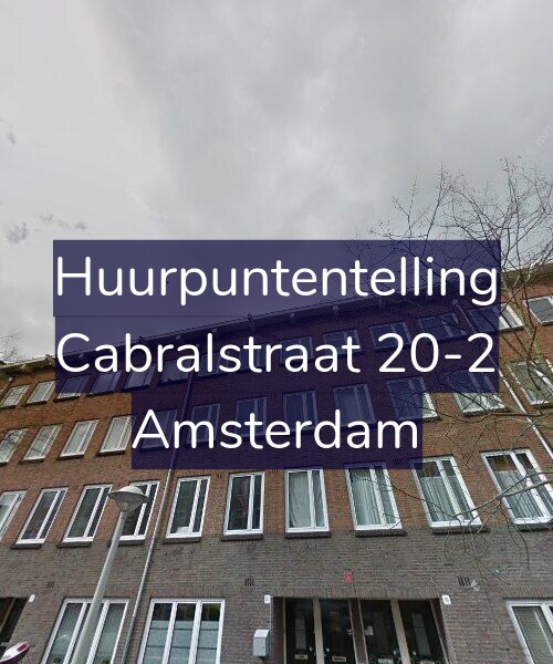 Foto gevel Huurpuntentelling voor Cabralstraat 20-2, Amsterdam