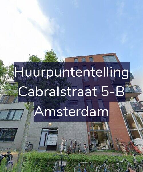 Foto gevel Huurpuntentelling voor Cabralstraat 5-B, Amsterdam